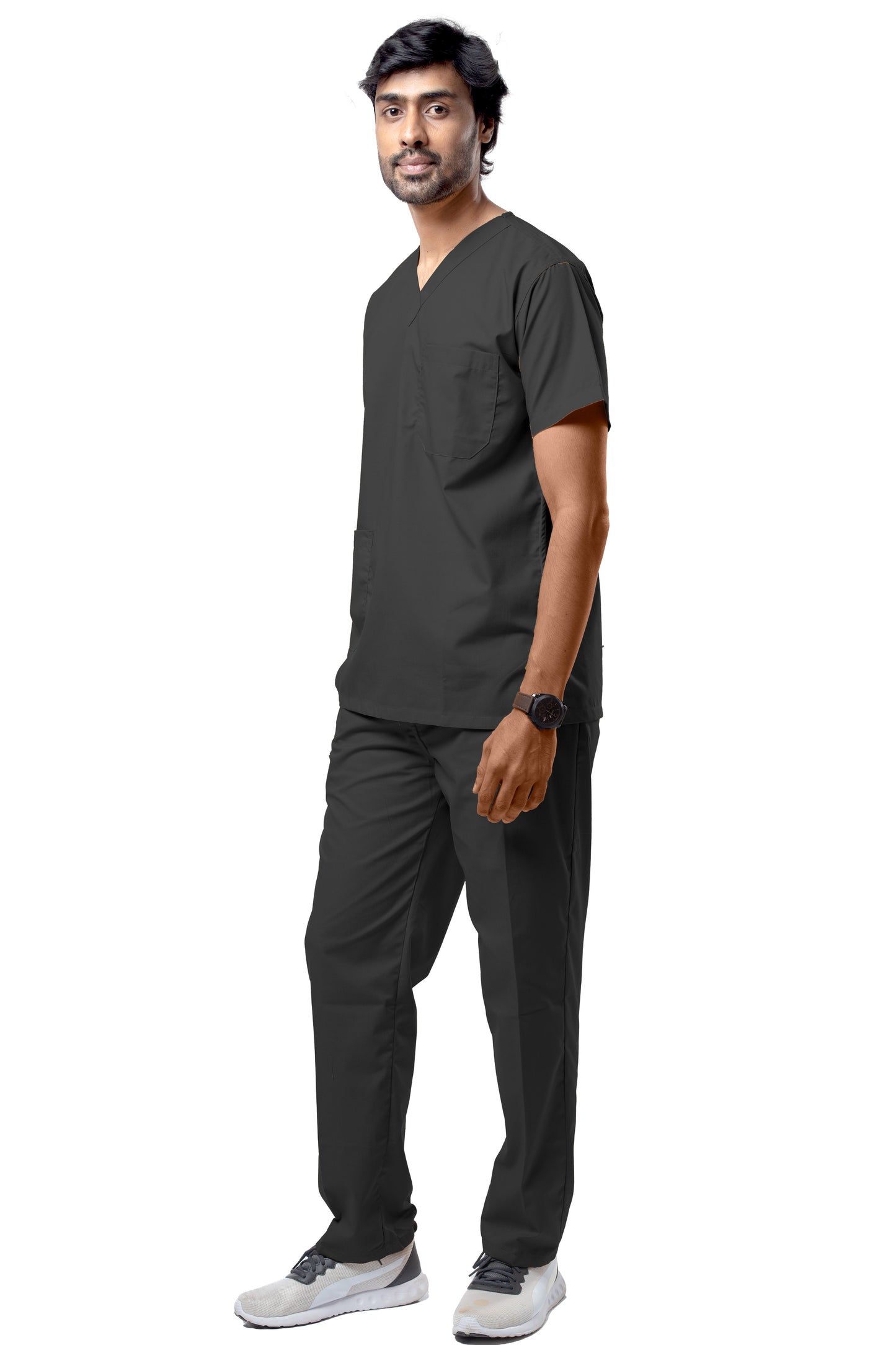 Male Scrub Suit - DSV - Black
