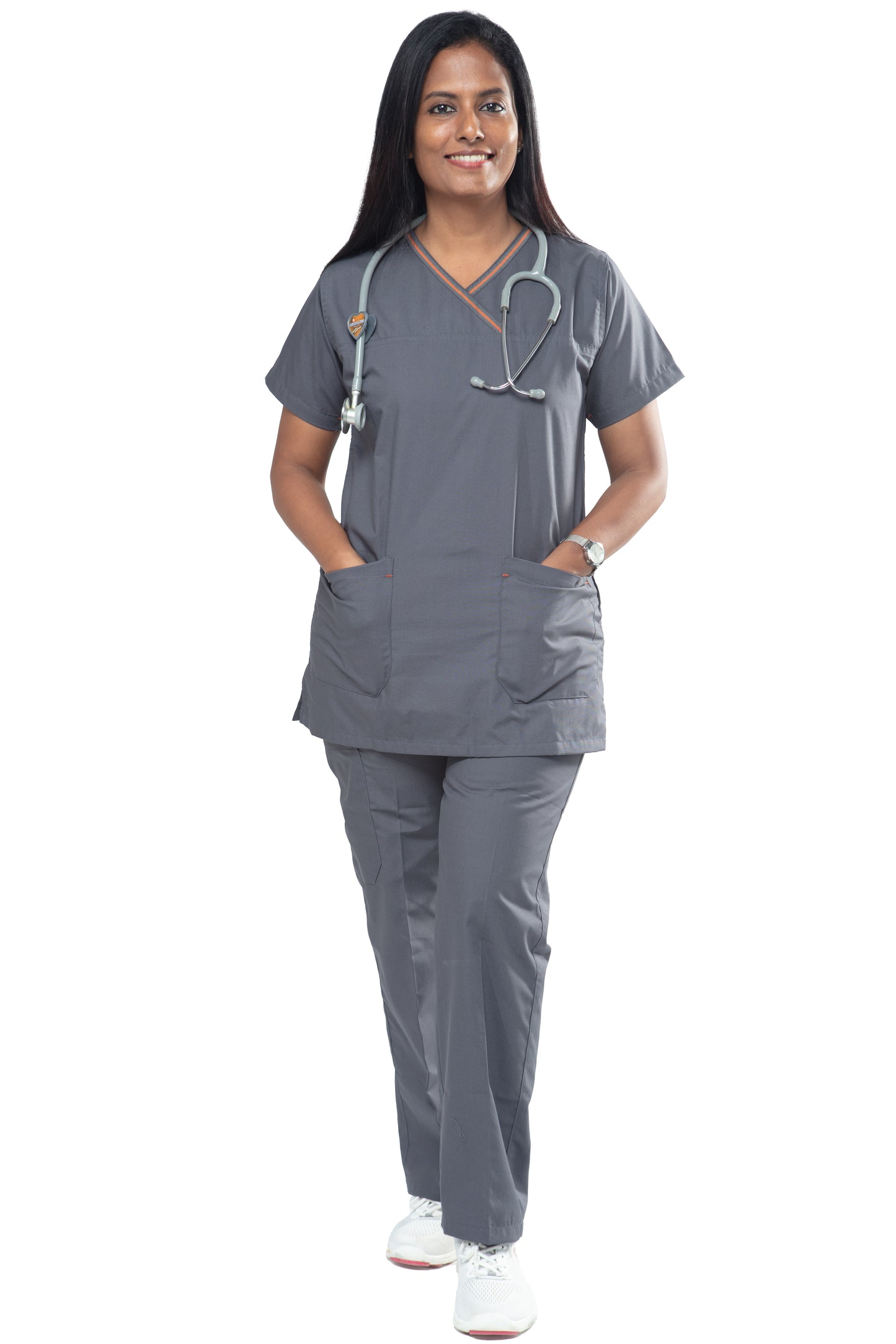Female Scrub Suit Designer - DSDX01 - Grey