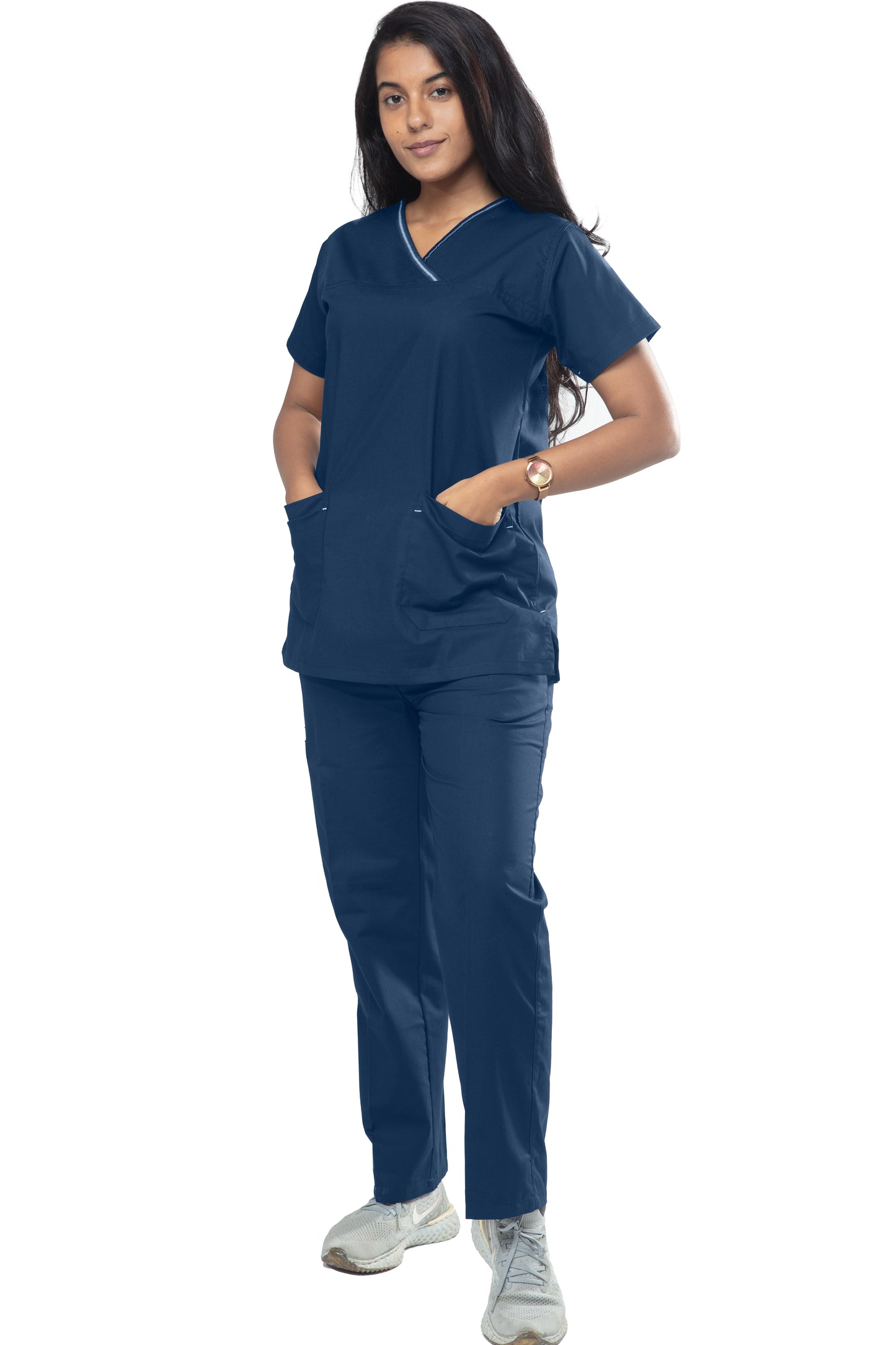 Female Scrub Suit Designer - DSDX01 - Olive Blue