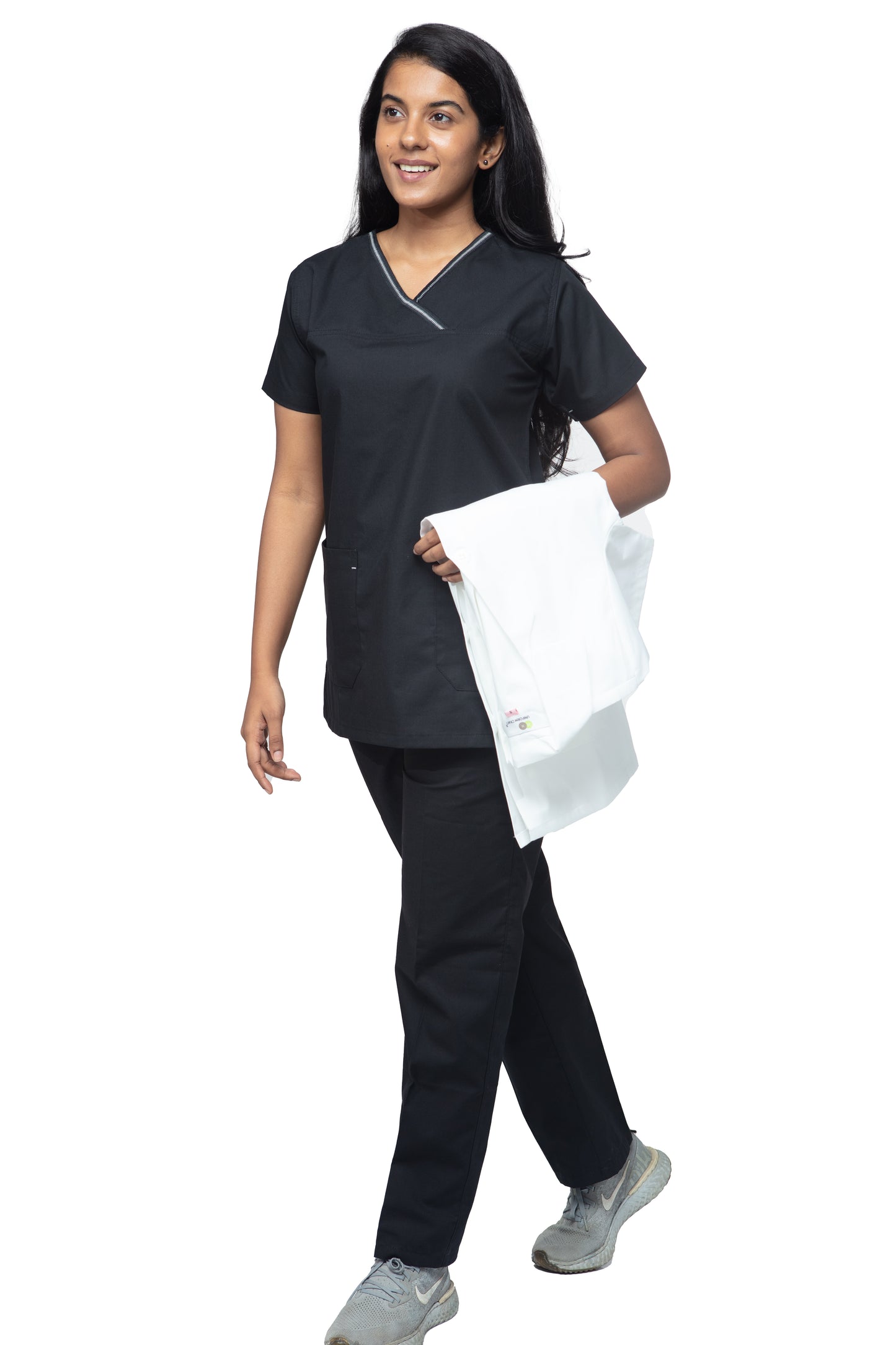 Female Scrub Suit Designer - DSDX01 - Black