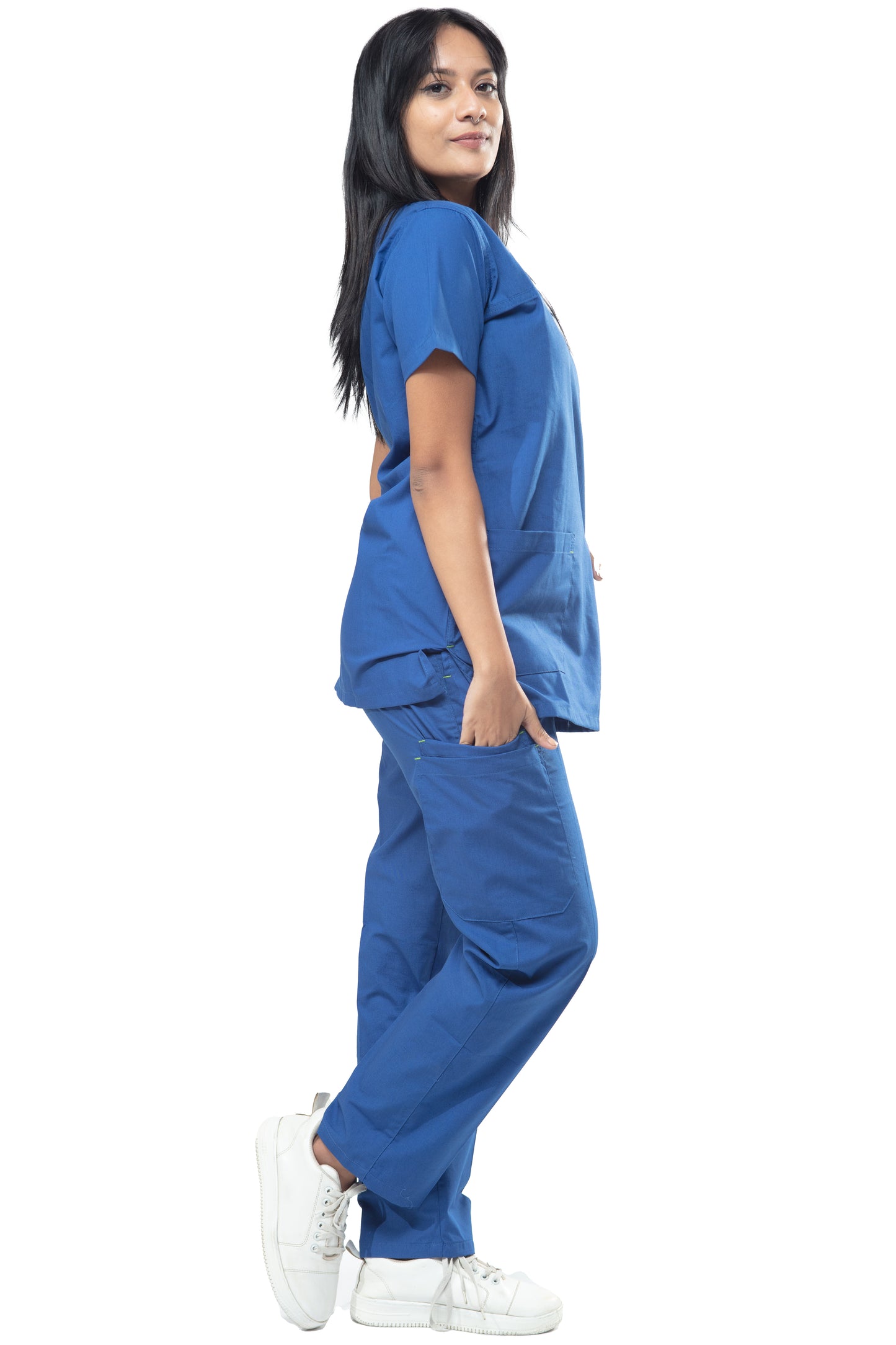 Female Scrub Suit Designer - DSDX01 - Bright Blue