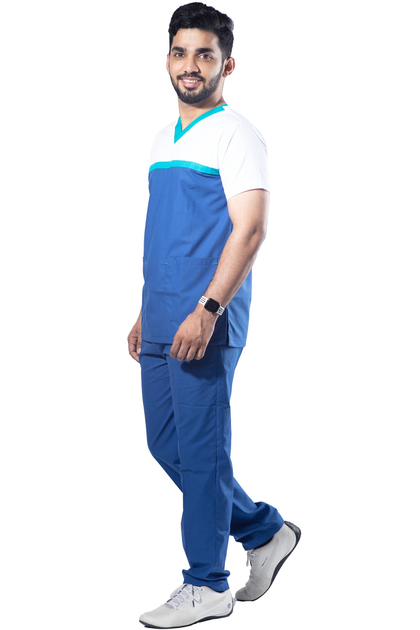 Mens Scrub Suit Designer - DSDV03 - Bright Blue