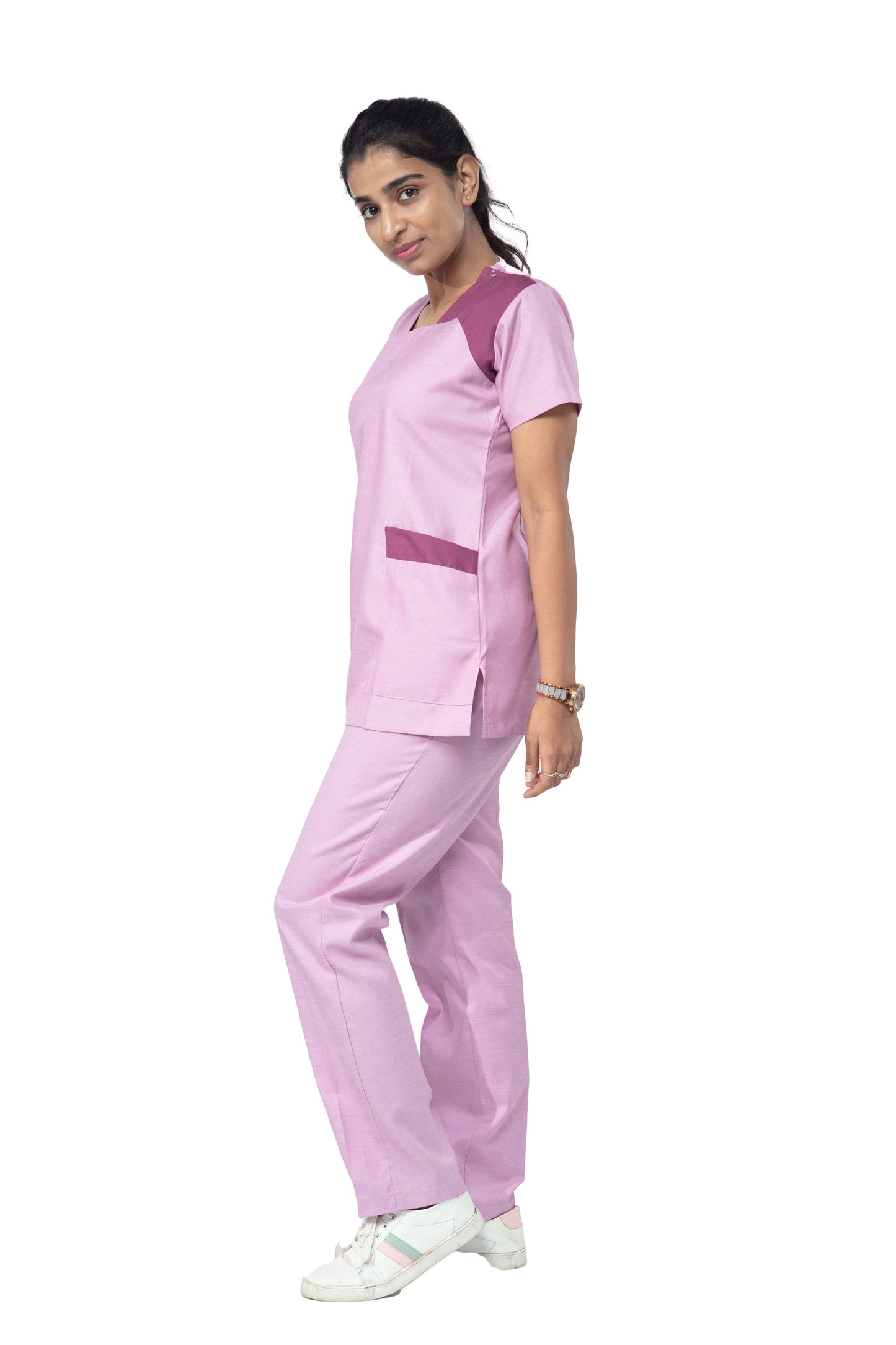Female Nurse Uniform NT08 - Plum