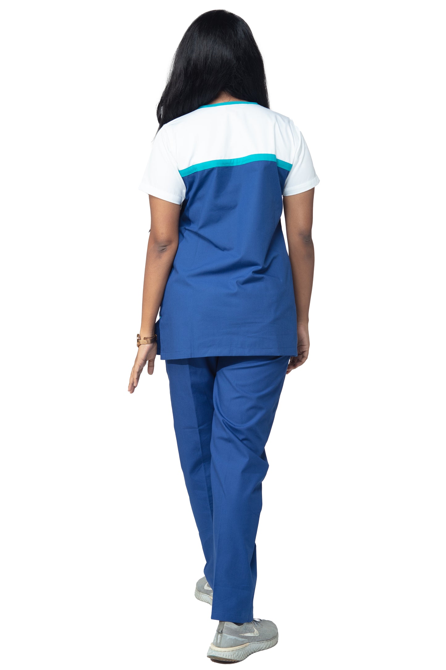 Female Scrub Suit Designer - DSDX03 - Bright Blue