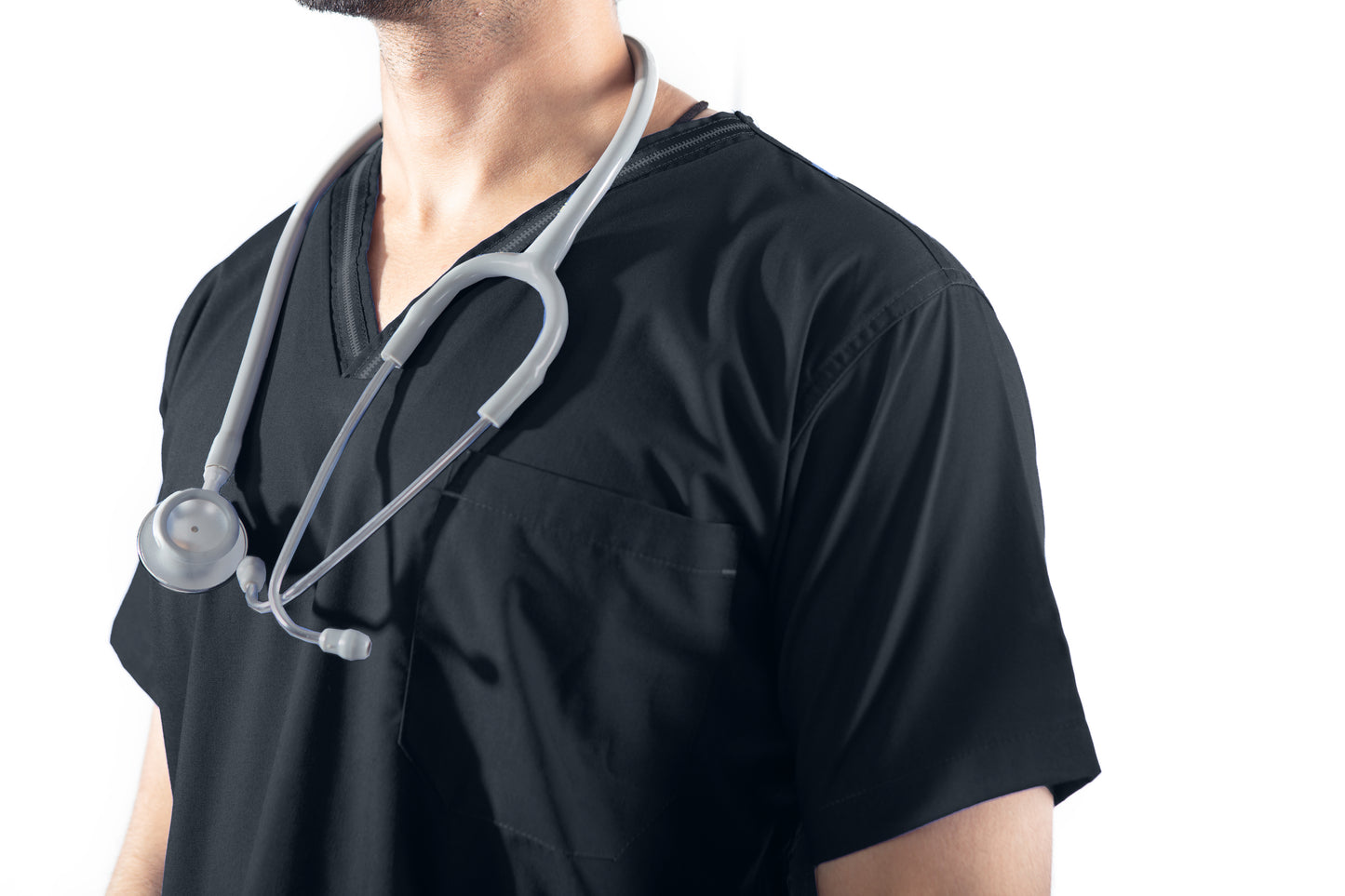 Male Scrub Suit Designer - DSDV01 - Black