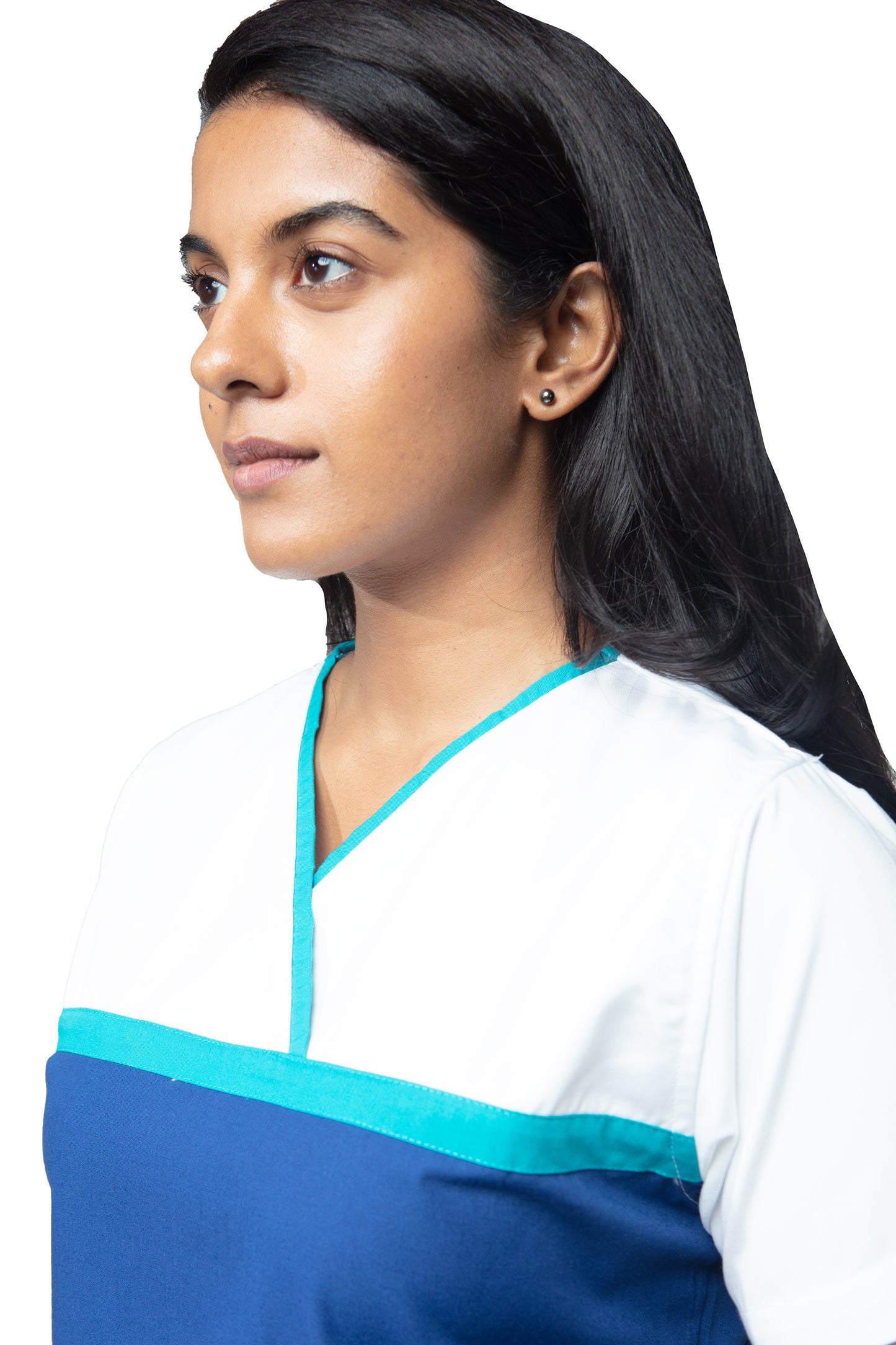 Female Scrub Suit Designer - DSDX03 - Bright Blue