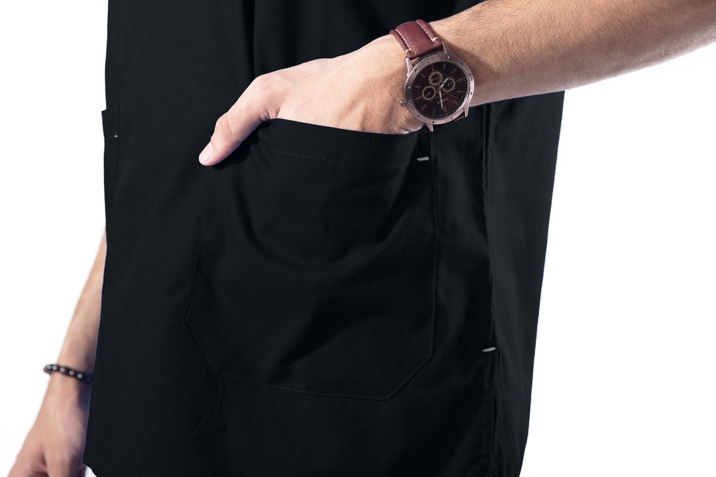 Male Scrub Suit Designer - DSDV01 - Black