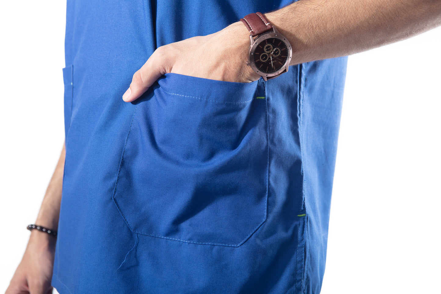 Male Scrub Suit Designer - DSDV01 - Bright Blue