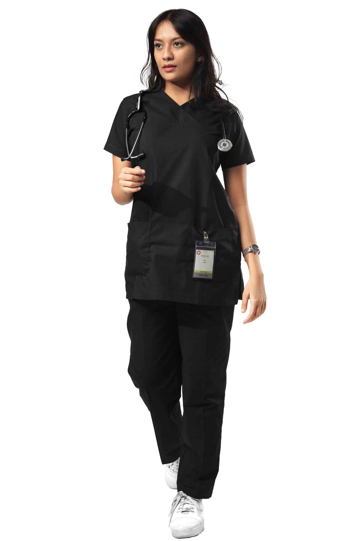 Female Scrub Suit - DSVX- Black