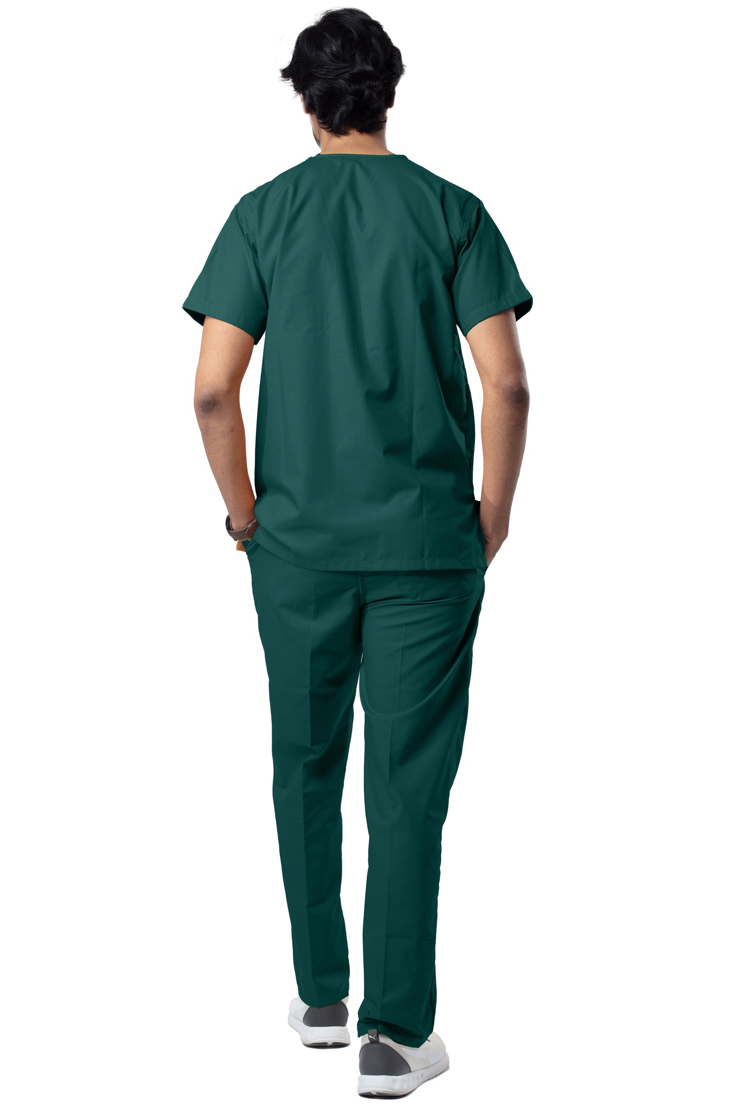 Male Scrub Suit - DSV - Forest Green