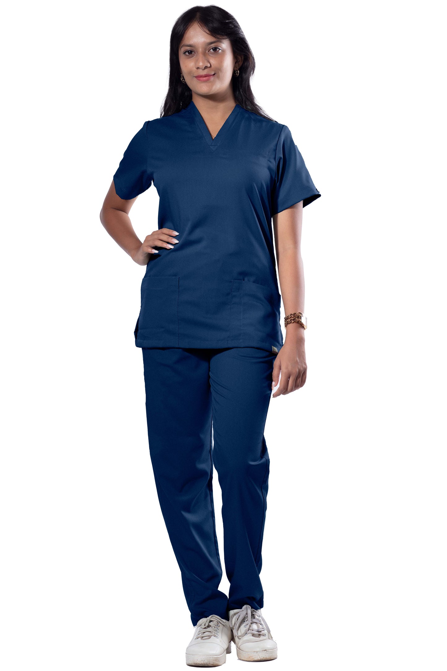 CP STRETCH - Female Stretch Scrub Suit - DSVF - Deep Navy
