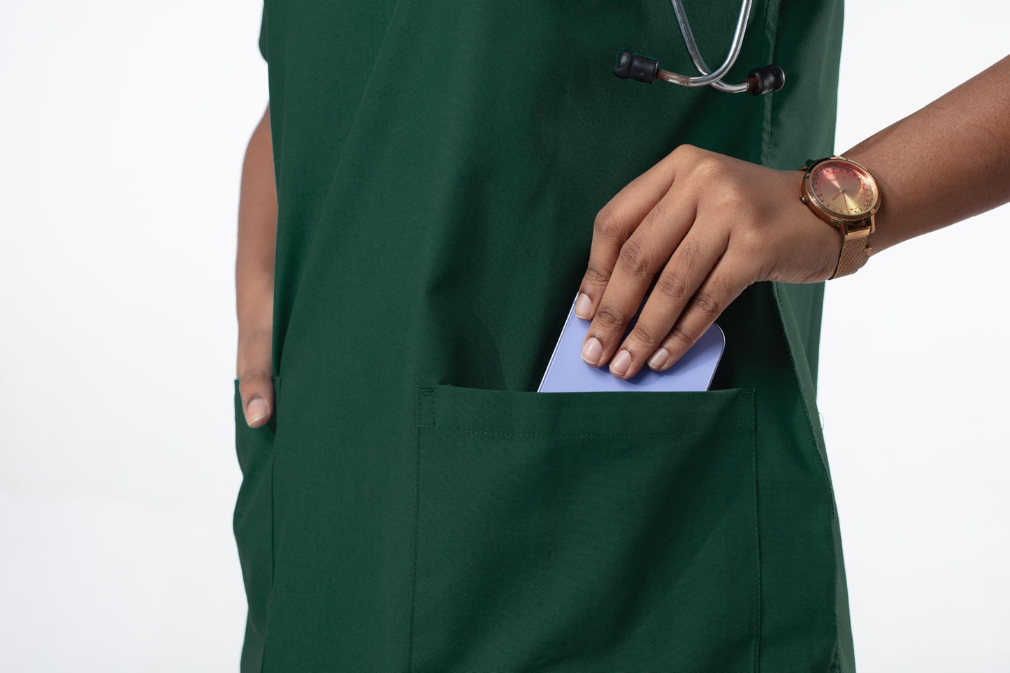 Female Scrub Suit - DSVX - Forest Green