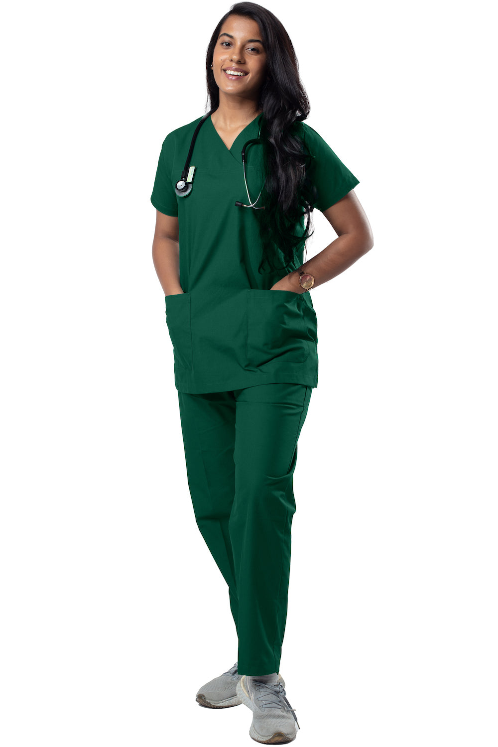 Female Scrub Suit - DSVX - Forest Green