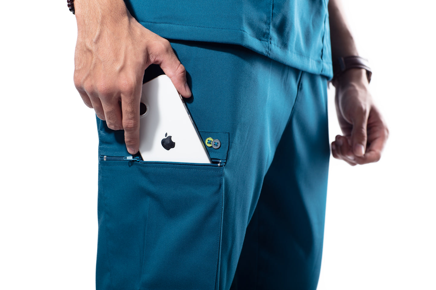 UC Stretch - Male Straight Pants - Jade Blue