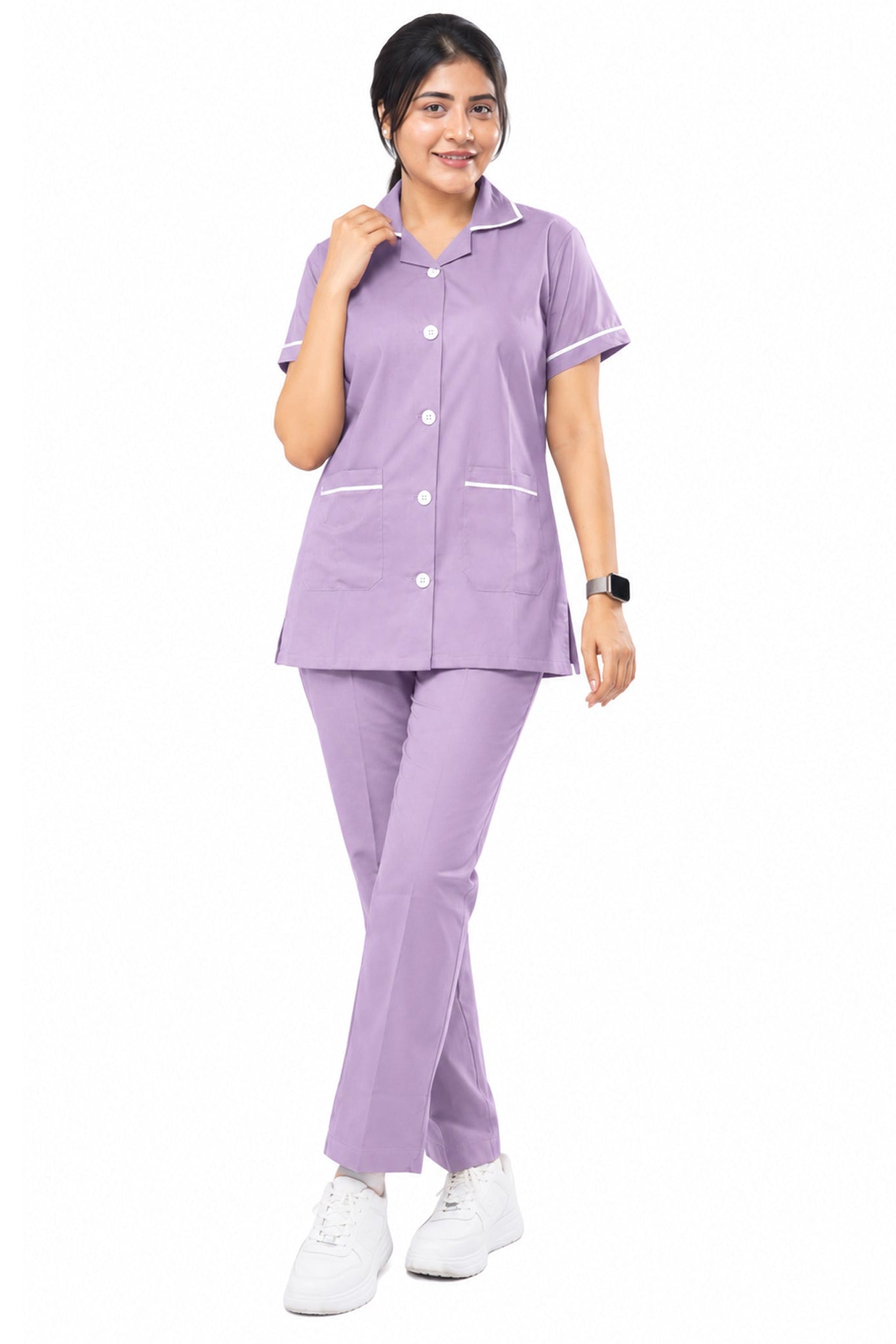 purple nurse dress Scrub Dress Lavender
