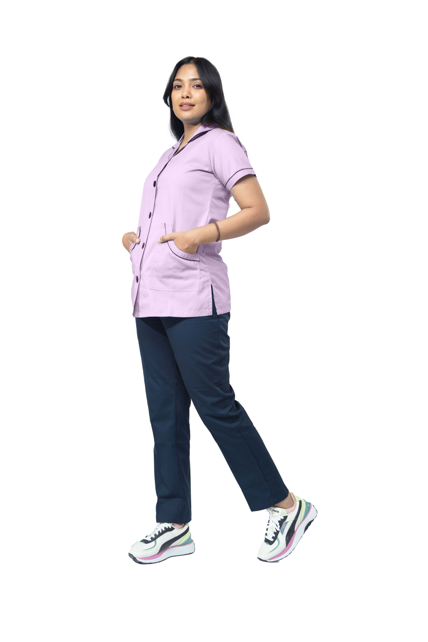 Female Nurse Uniform NT02 - Light Purple