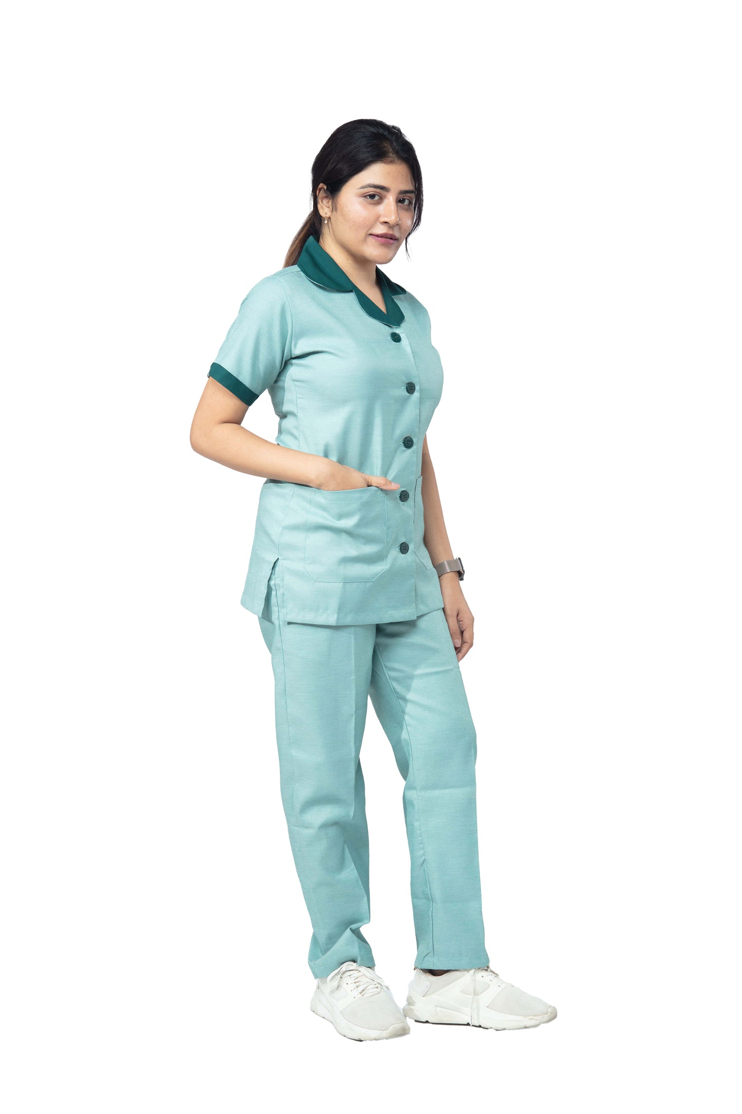 Female Nurse Uniform NT03 - Green