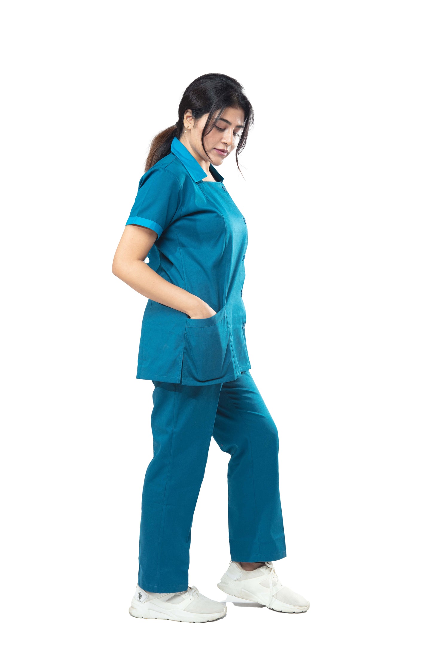 Female Nurse Uniform NT04 - Jazz Blue