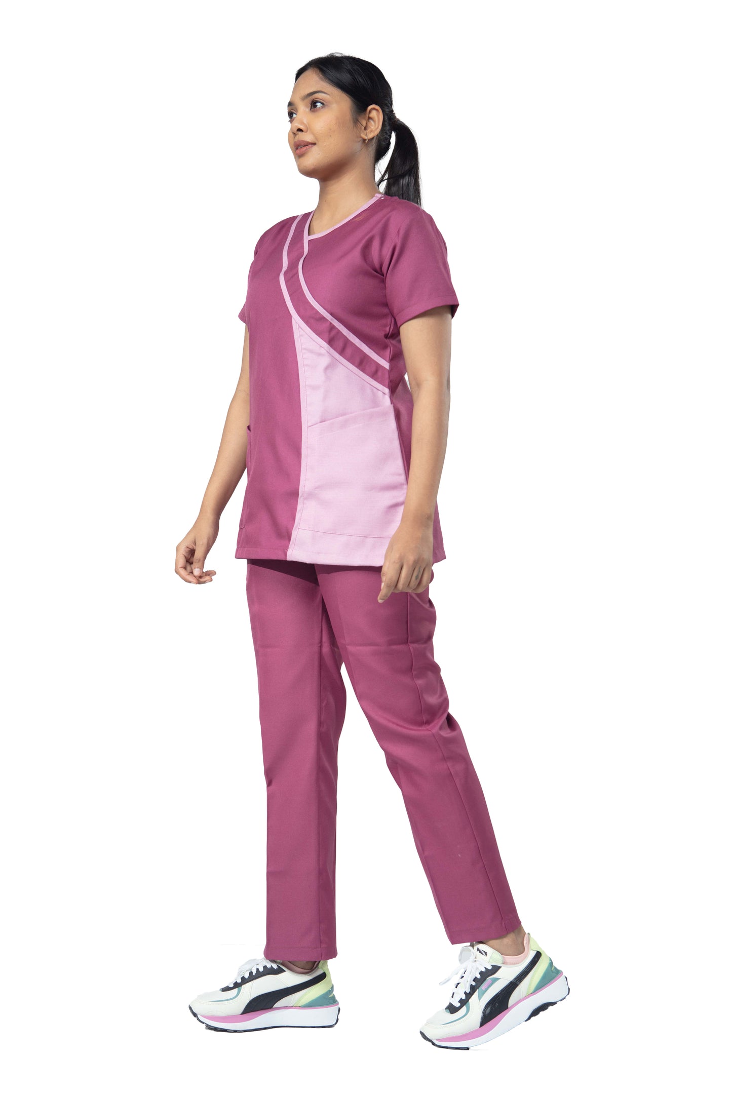 Female Nurse Uniform NT05 - Plum