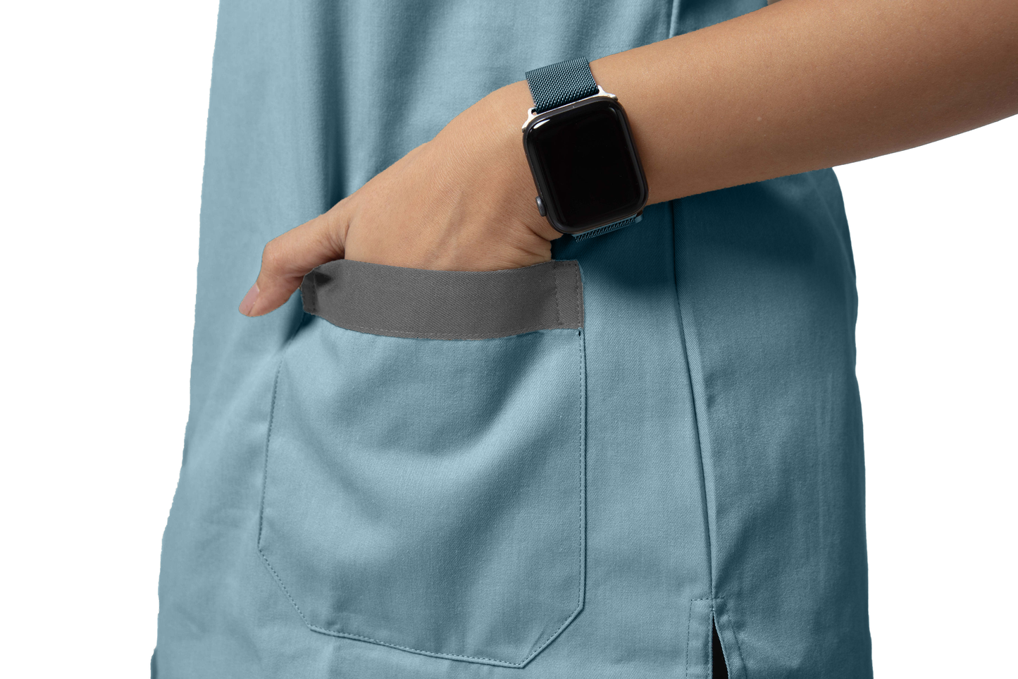 Female Nurse Uniform NT06 - Ash Green