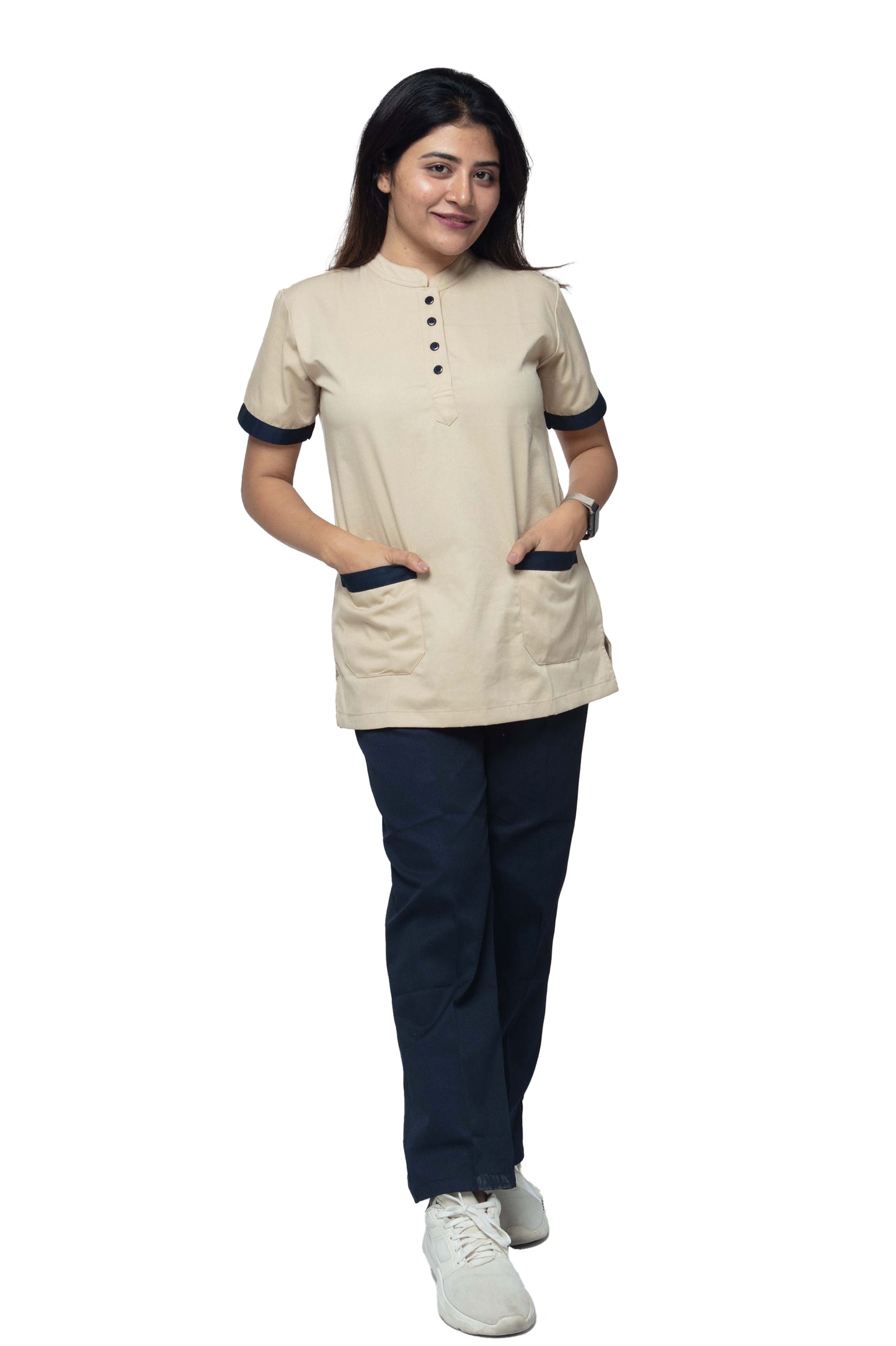 Female Nurse Uniform NT06 - Beige