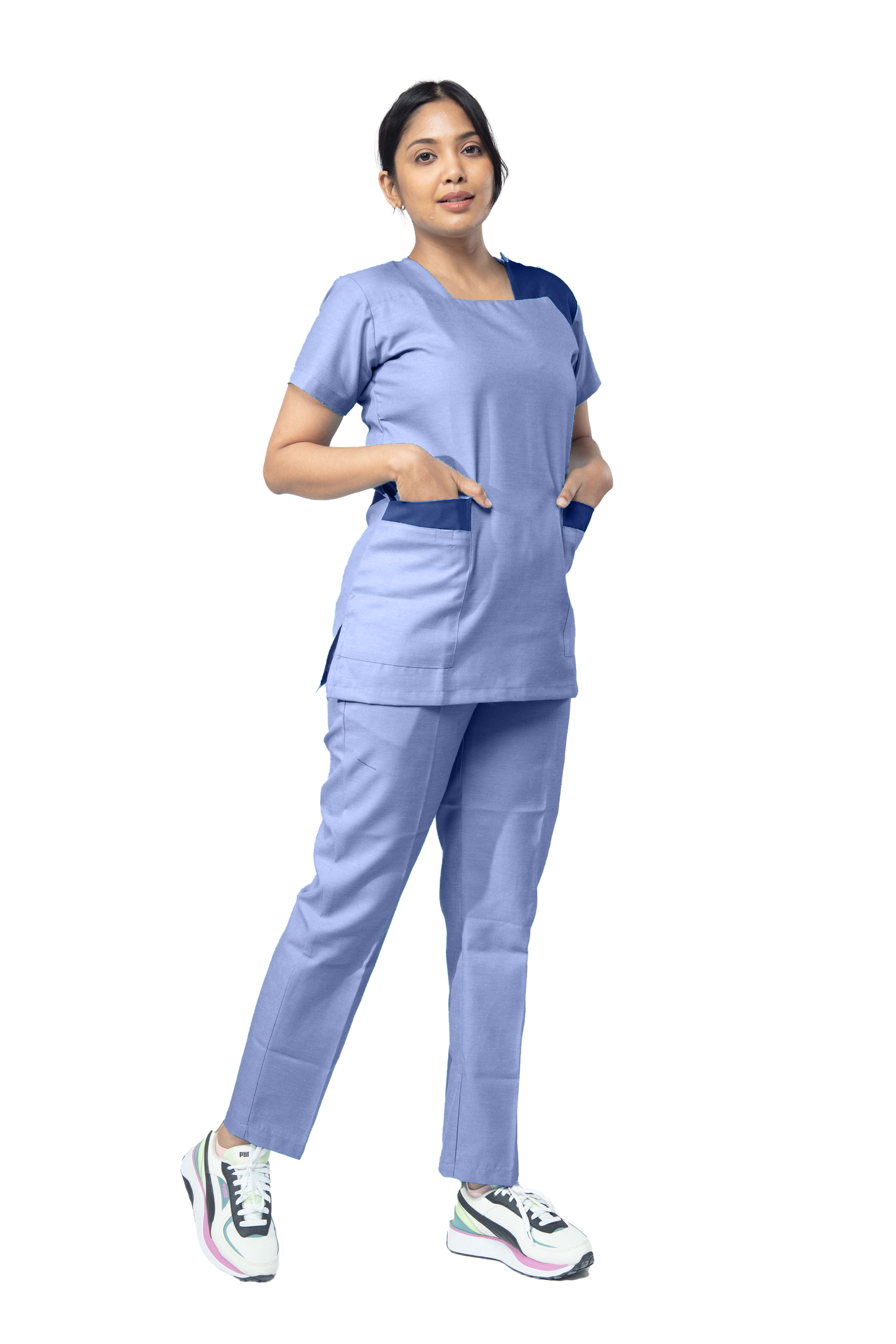 Female Nurse Uniform NT08 - Indigo