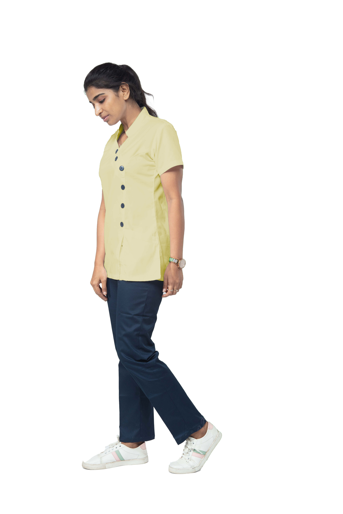 Female Nurse Uniform NT09 - Ginger Yellow