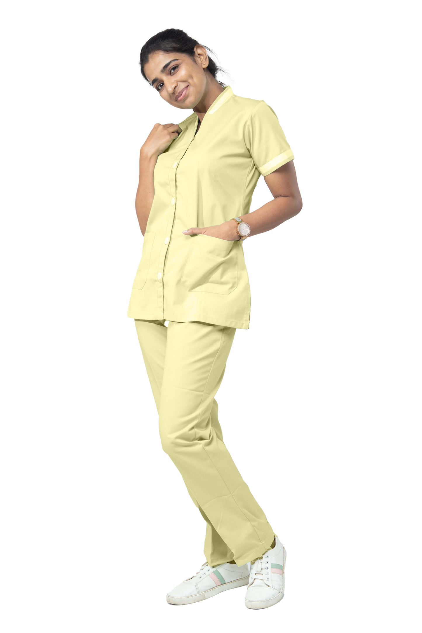 Female Nurse Uniform NT10 - Ginger Yellow