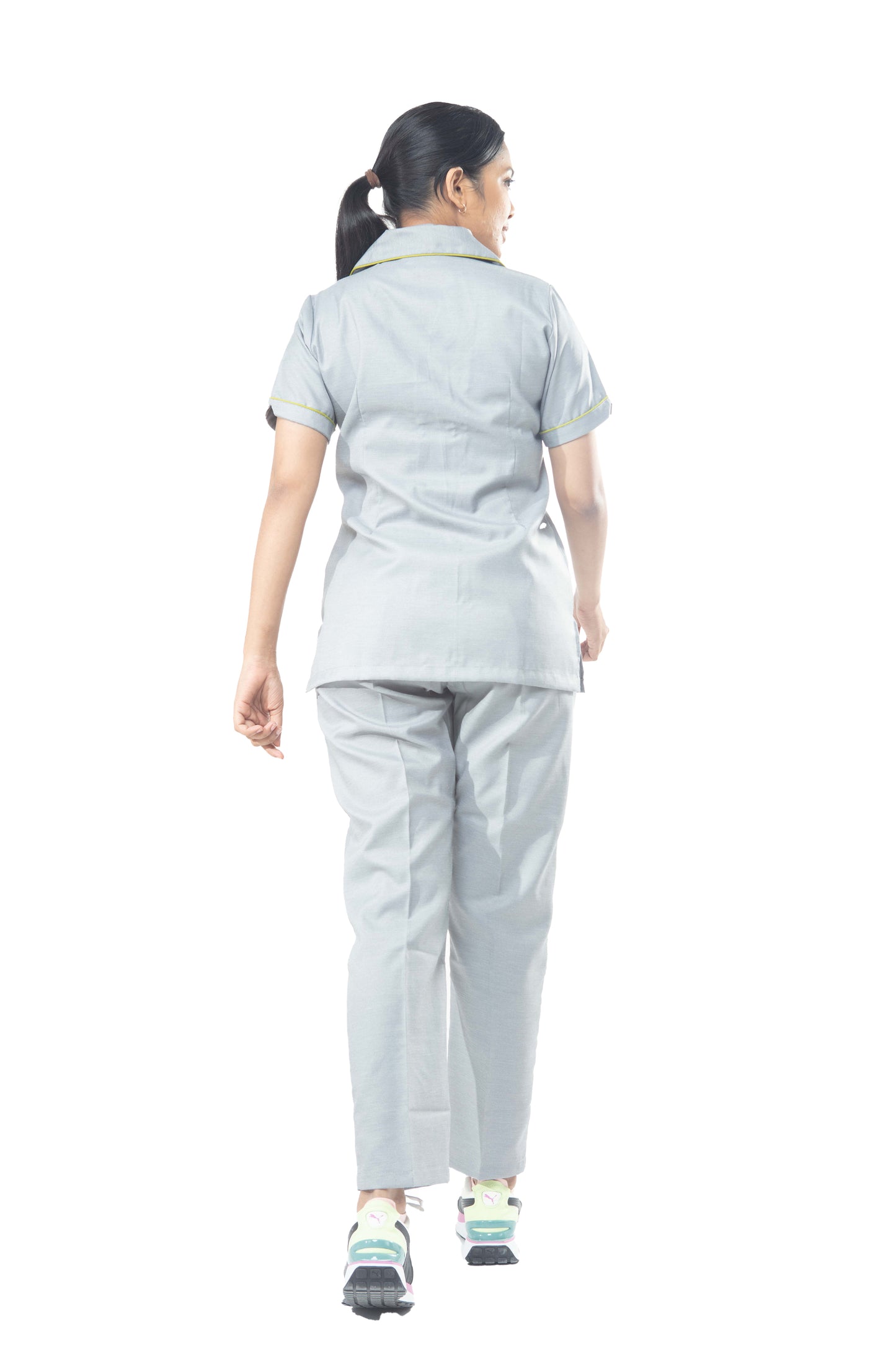Female Nurse Uniform NT13 - Grey Lime