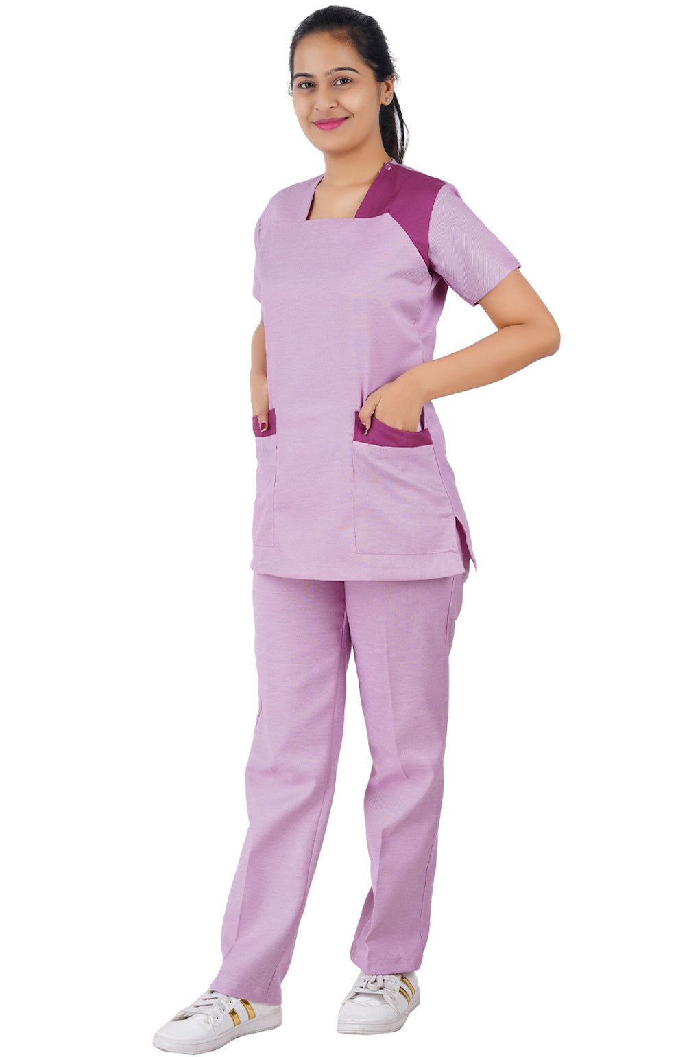 Female Nurse Uniform NT08 - Plum