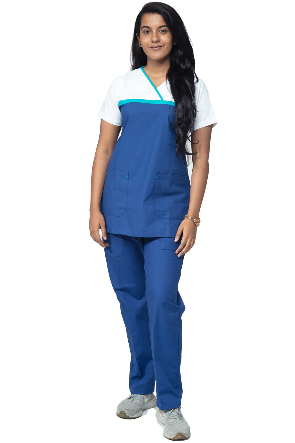 Female Scrub Suit Designer - DSDX03 - Bright Blue