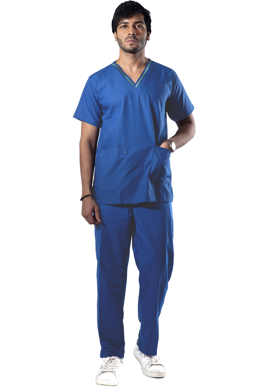 Male Scrub Suit Designer - DSDV01 - Bright Blue