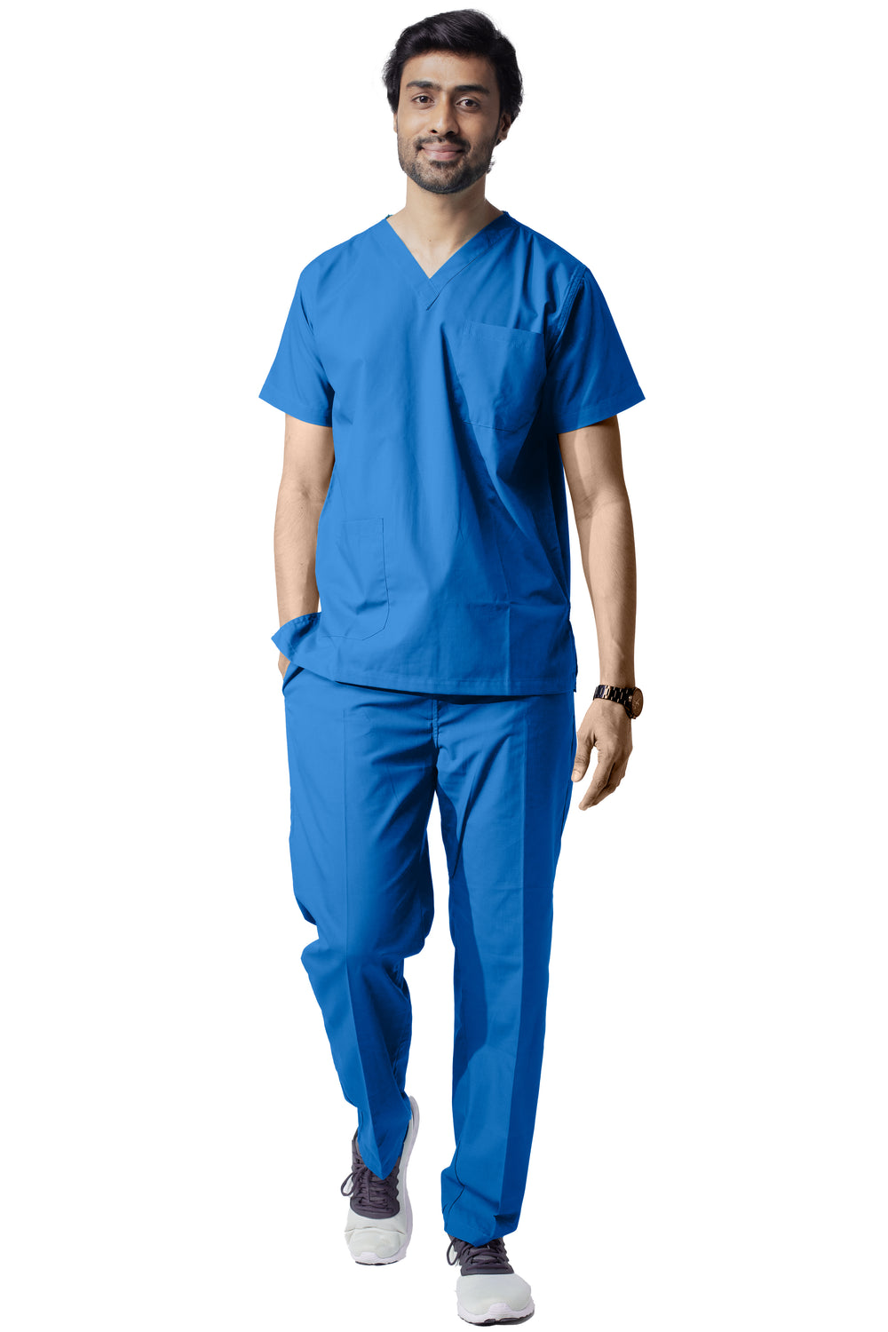 Male Scrub Suit - DSV - Island Blue