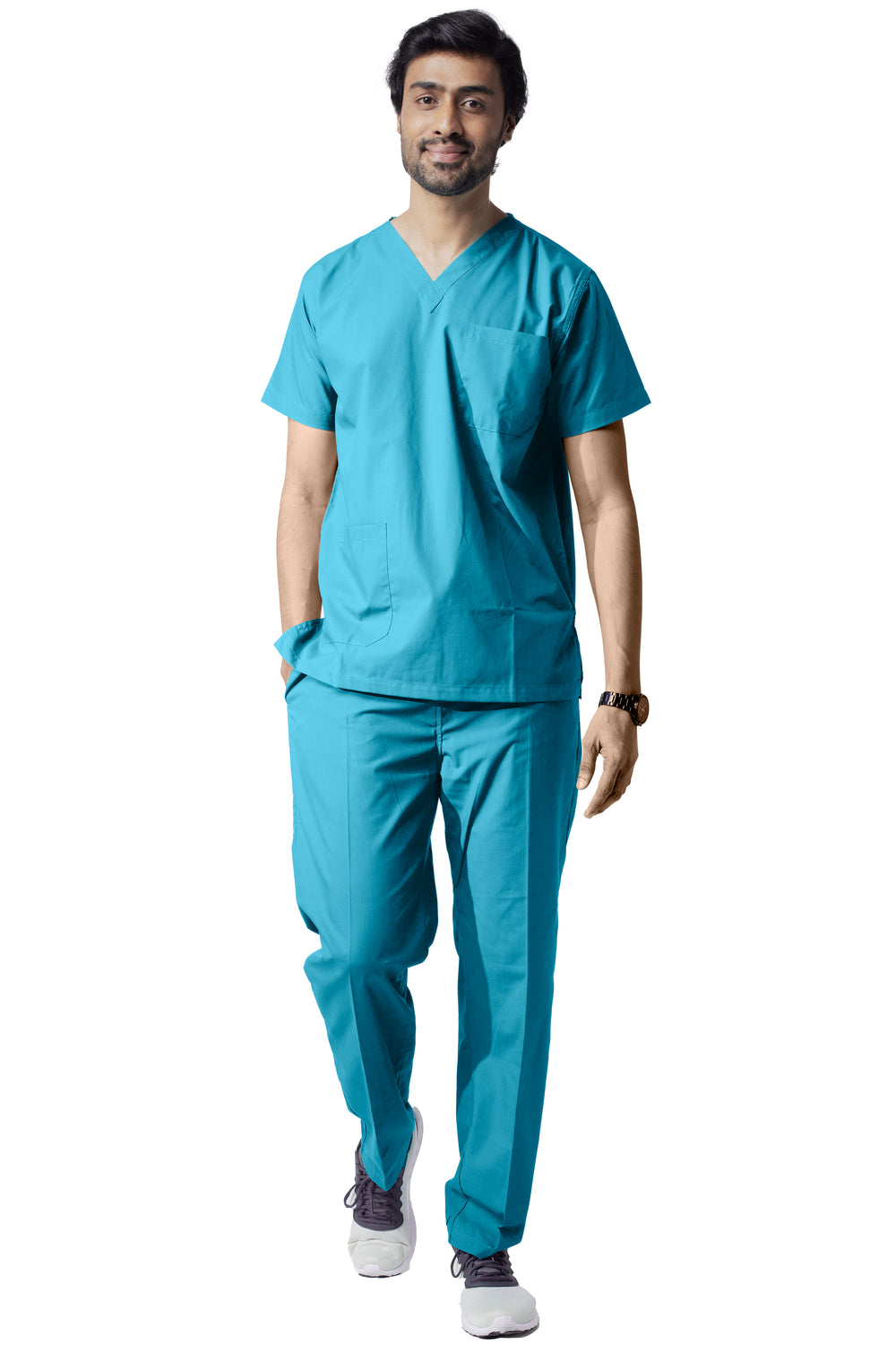 Male Scrub Suit - DSV - Light Teal