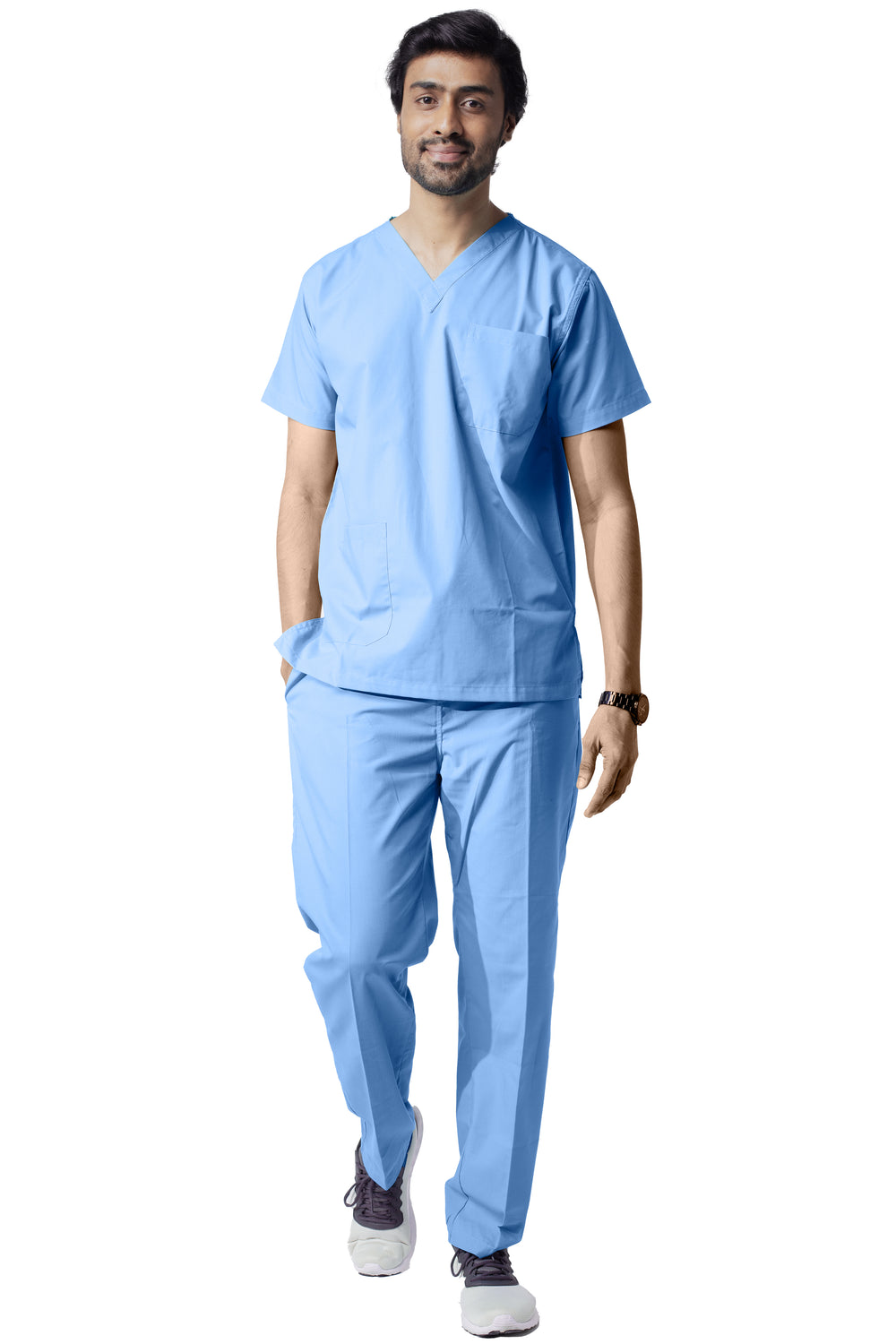 Male Scrub Suit - DSV - Ocean Blue