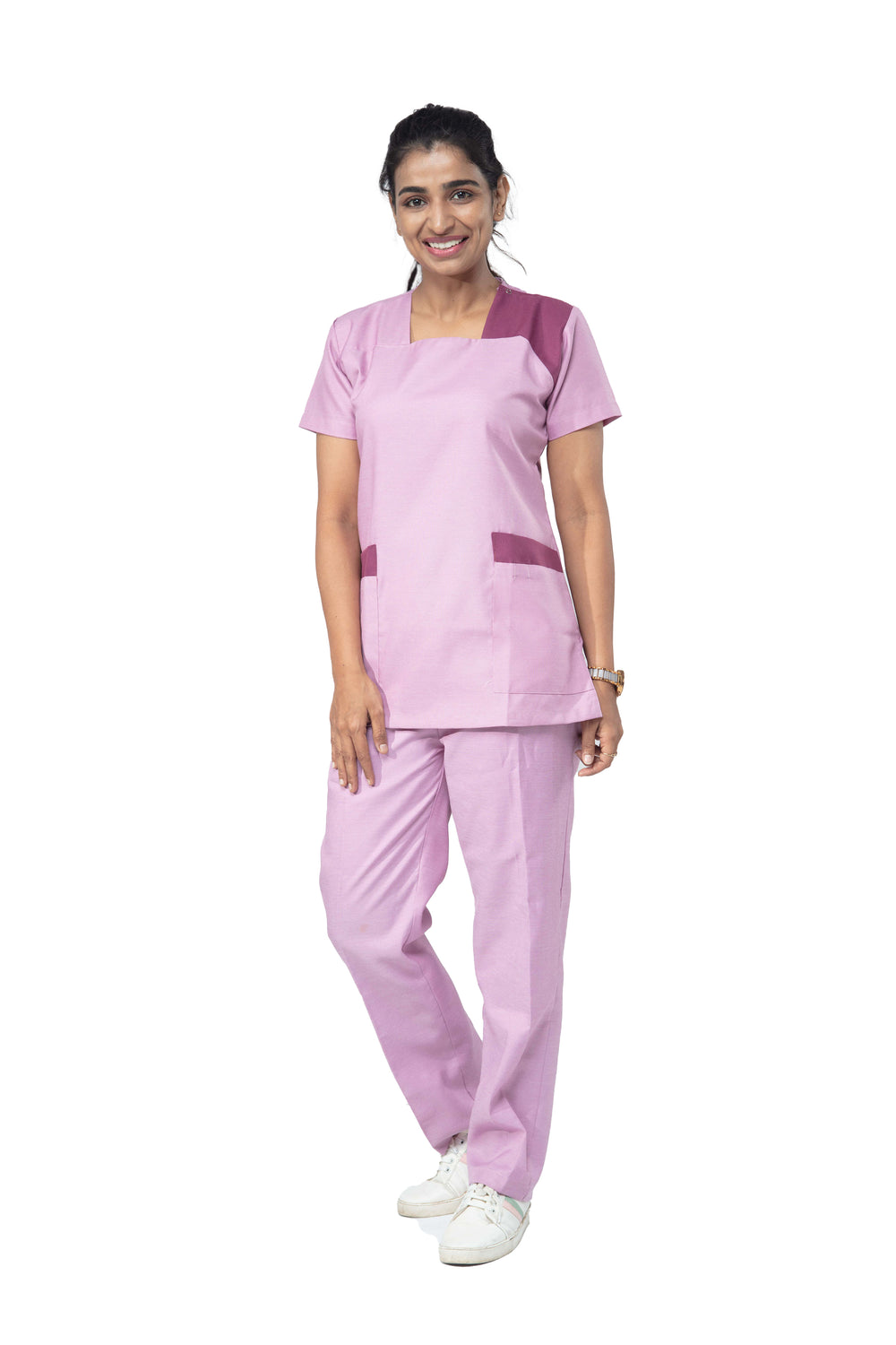 Female Nurse Uniform NT08 - Plum