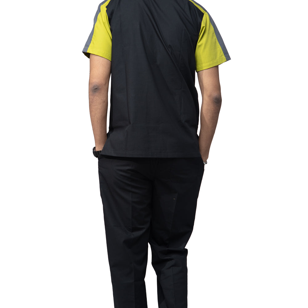 
                      
                        Male Scrub Suit Designer - DSDV04 - Black / Lime Green
                      
                    