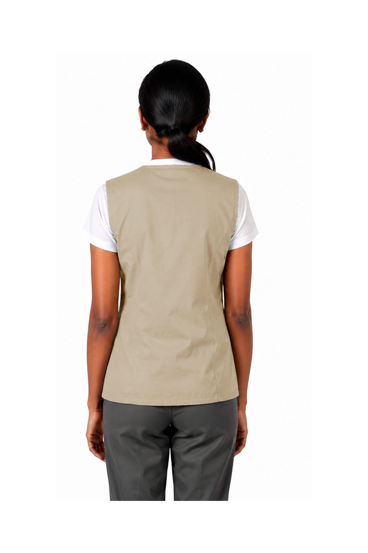 Women's Support Staff Vest - SSV - Beige – Uniform Craft