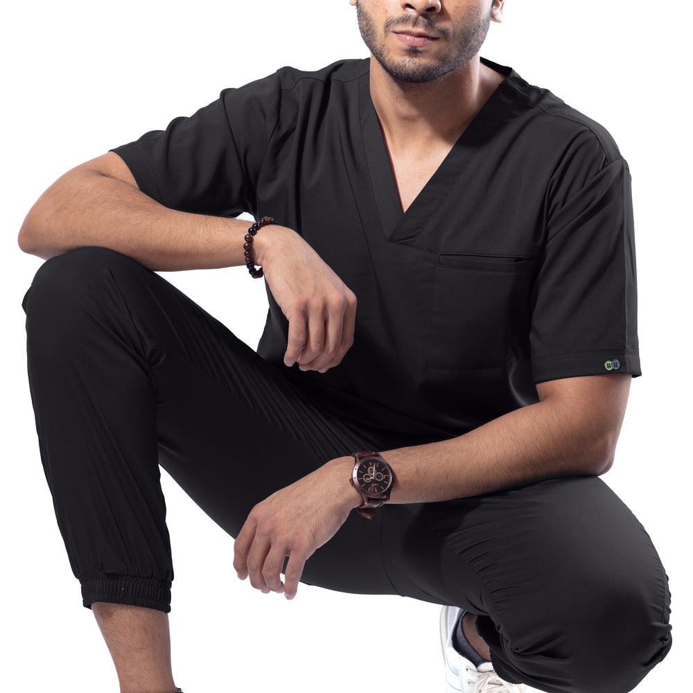 
                      
                        UC Stretch - Male Scrub Set - Cool Black
                      
                    
