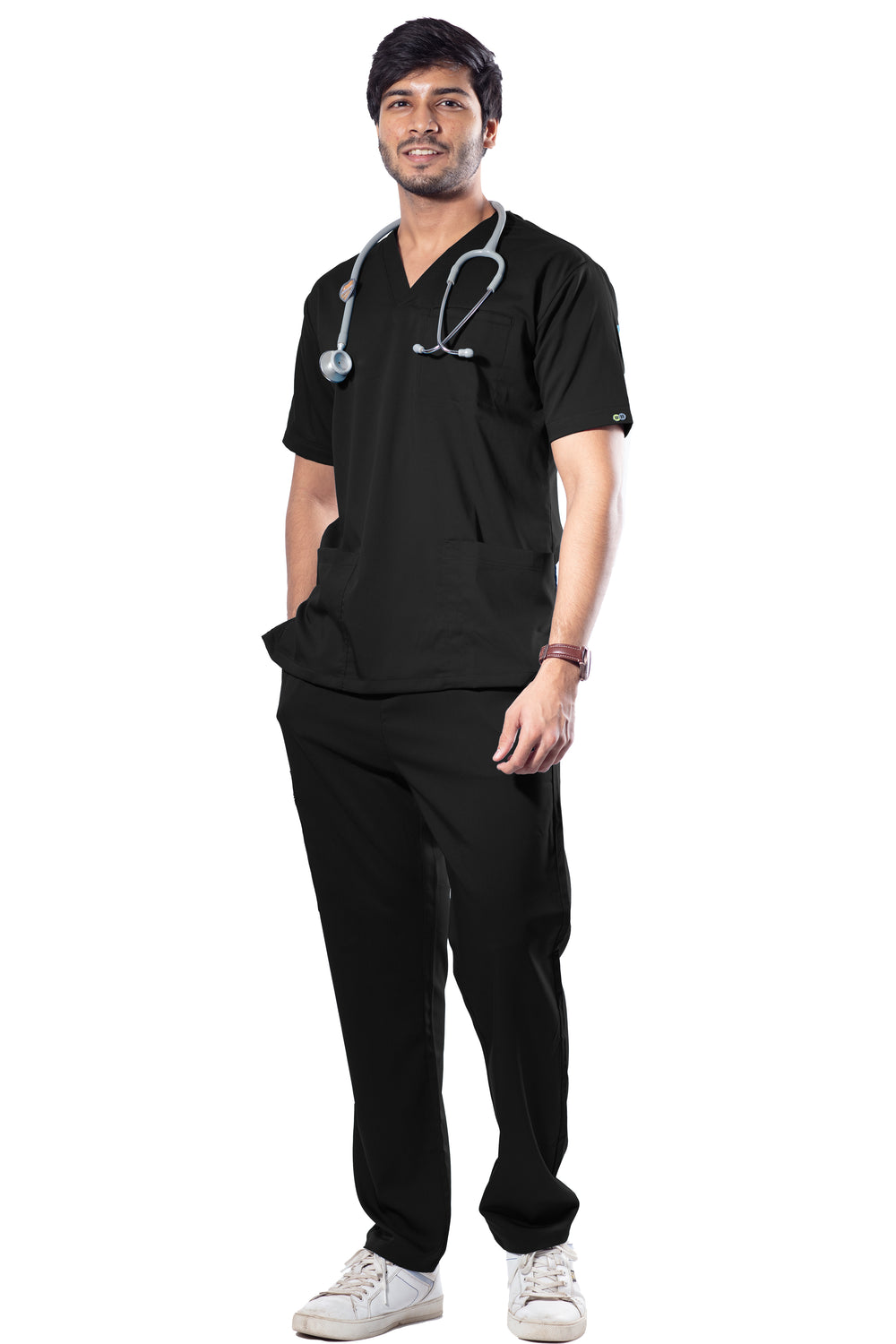 UC Stretch - Male Scrub Set - Cool Black