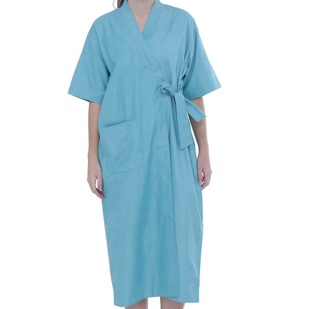 
                      
                        Unisex Patient Gown - Front Open - Dobby checks
                      
                    