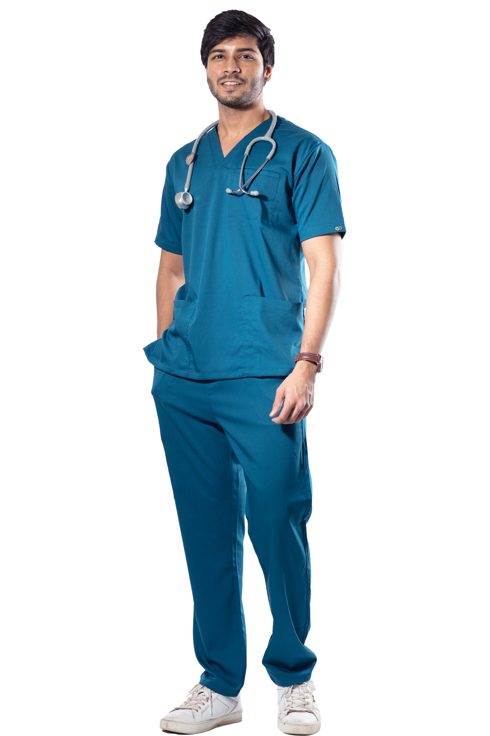 UC Stretch - Male Scrub Set - Jade Blue