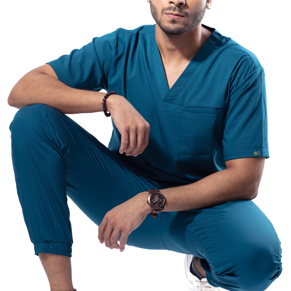 
                      
                        UC Stretch - Male Scrub Set - Jade Blue
                      
                    