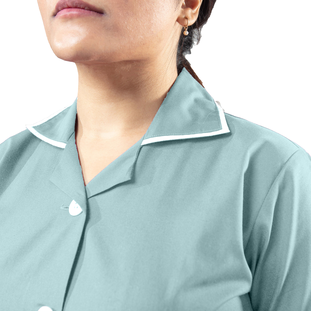 Female Nurse Uniform NT01 - Ash Green Uniform Craft Female Nurse Uniform NT01 - Ash Green Uniform Craft