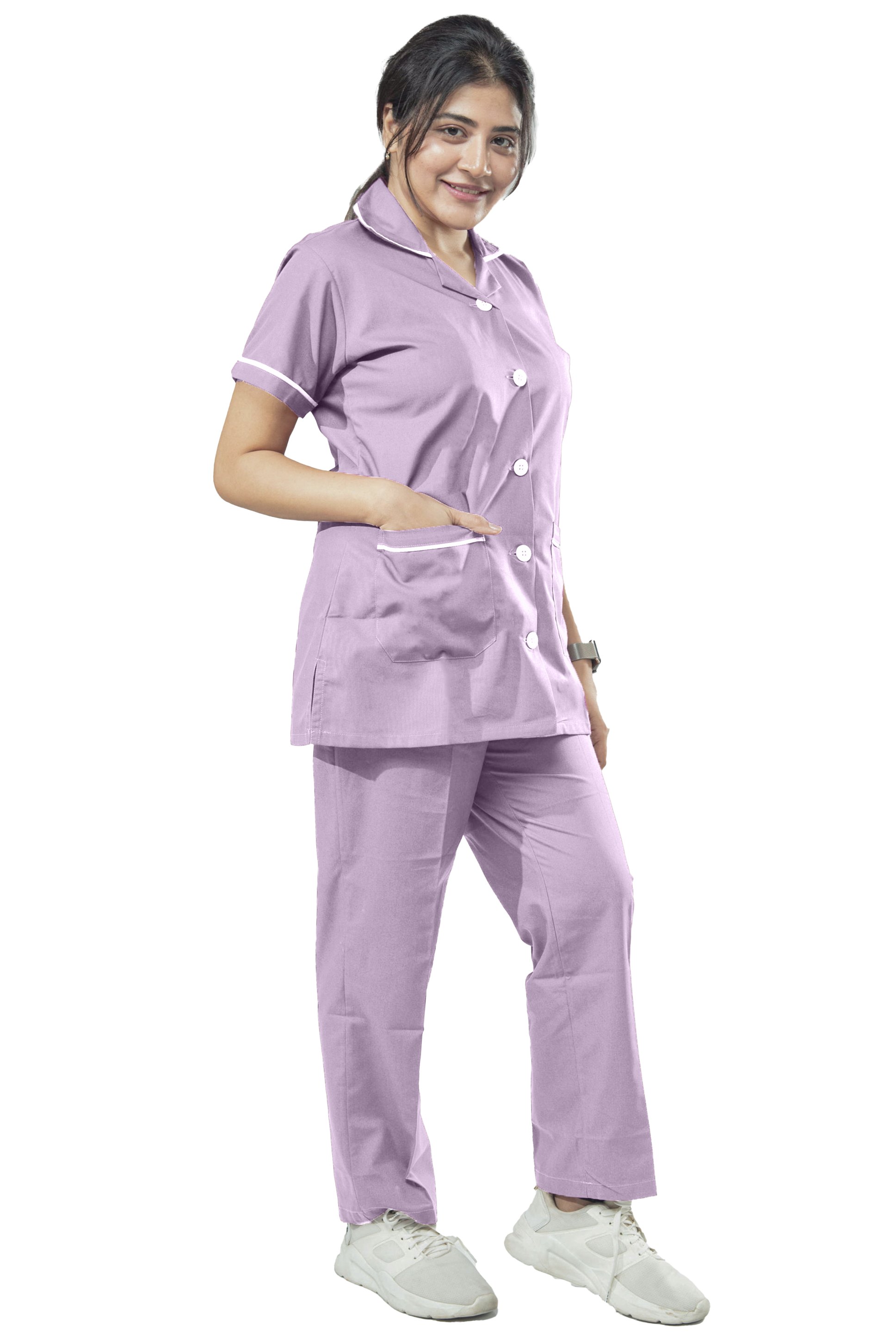 Female Nurse Uniform NT01 - Light Purple – Uniform Craft