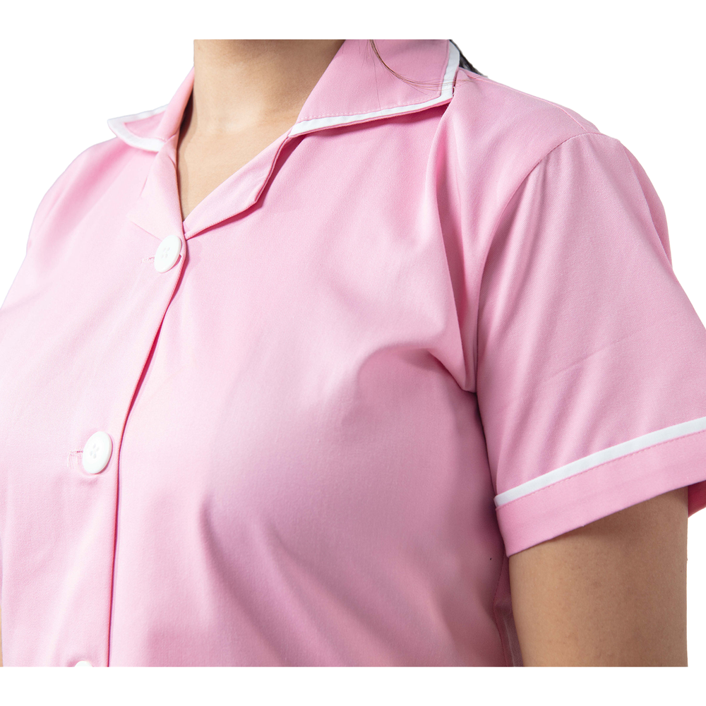 
                      
                        Female Nurse Uniform NTT01 - ONLY TOP (PINK WHITE)
                      
                    