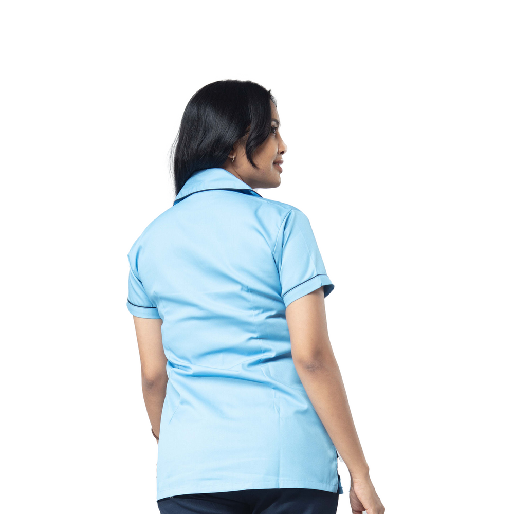 
                      
                        Female Nurse Uniform NT02 Only Top - Light Blue
                      
                    