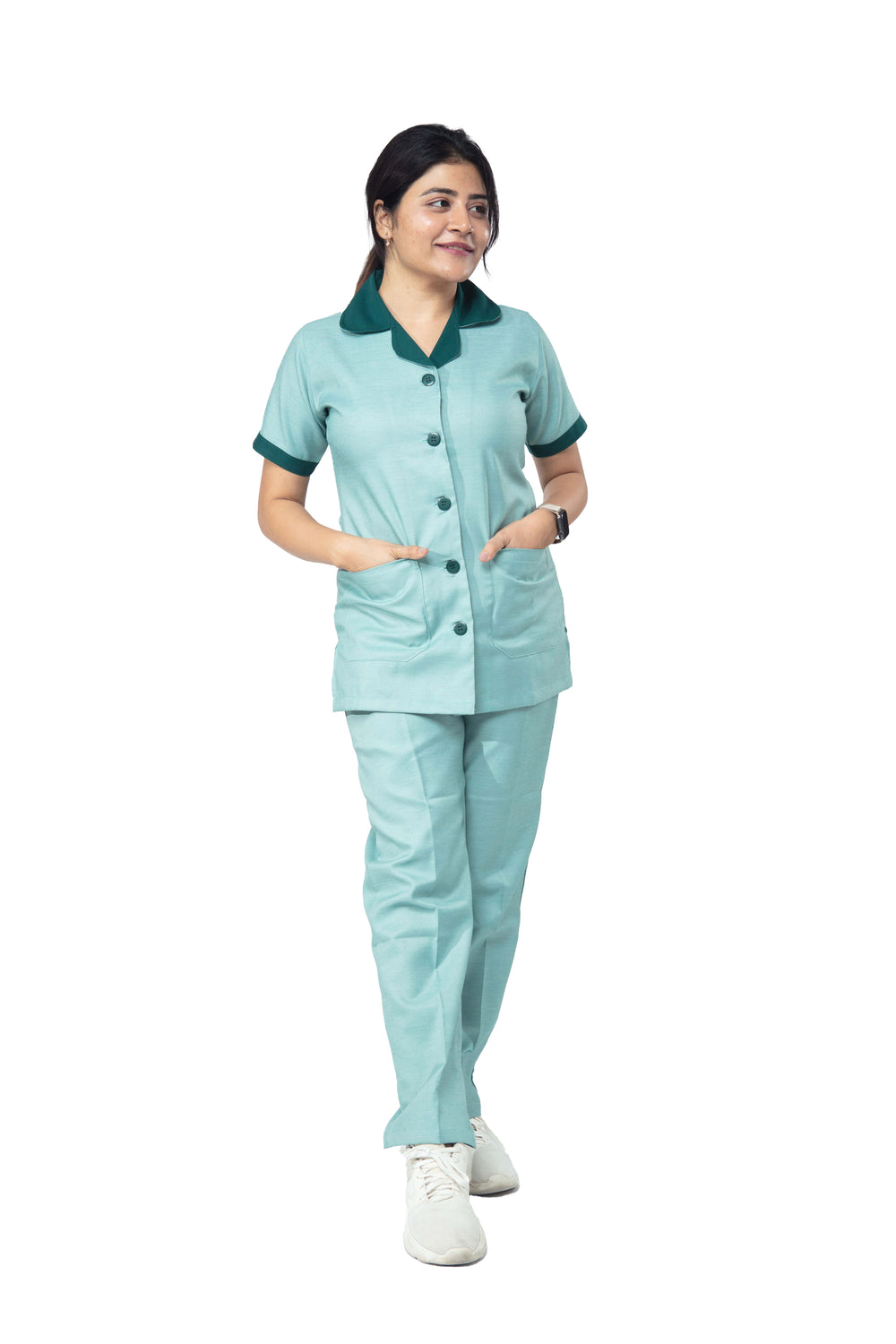 Female Nurse Uniform NT03 - Green