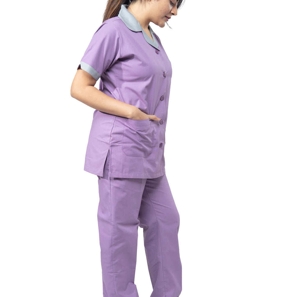 
                      
                        Female Nurse Uniform NT03 - Lavender
                      
                    