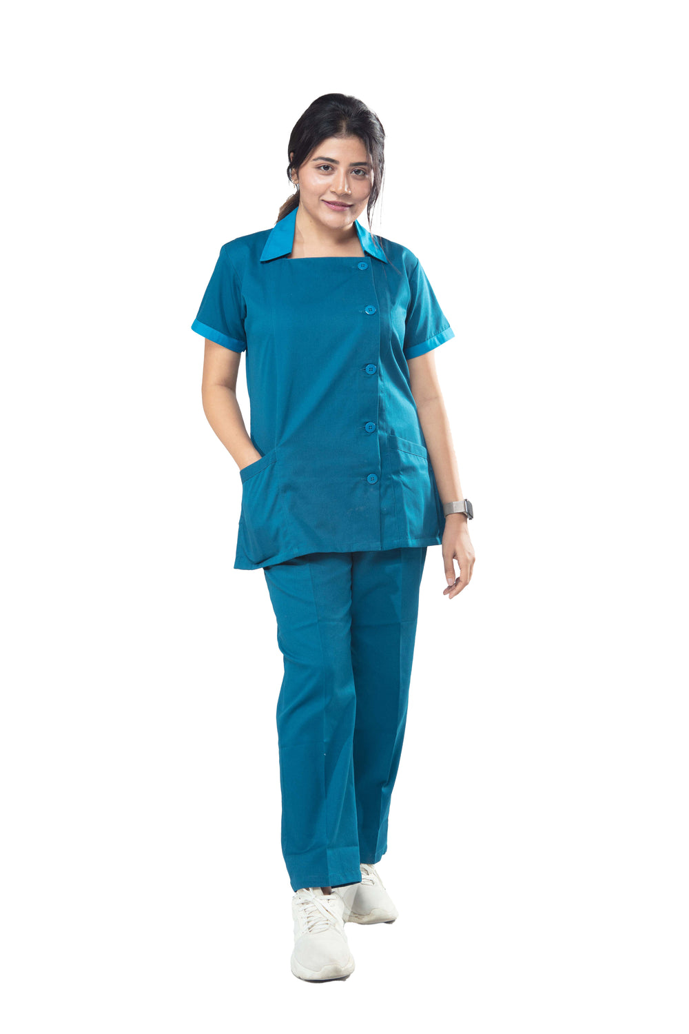 Female Nurse Uniform NT04 - Jazz Blue